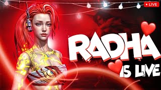 🤯Free Fire Live with Radha💖TeamCode Gameplay with SU ✅❤shorts gyangaming totalgaming girllive [upl. by Waddington169]