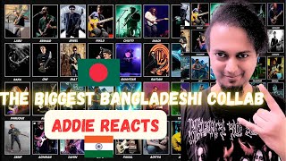 The Biggest Bangladeshi Guitar Collab  Indian Metalhead Reacts [upl. by Tavy549]