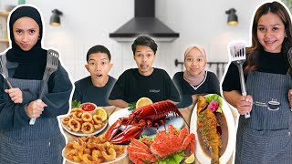 SEHARIAN MAKAN MASAKAN ALLY DAN SABBY [upl. by Nyrhtac]