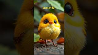 Beautiful Coloured cute yellow bird  birds animals chicks yellowbird cute shorts [upl. by Wallach]