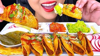 ASMR CRUNCHY FRIED TACOS QUICK amp EASY RECIPE NO TALKING EATING SOUNDS  ASMR PHAN [upl. by Anyela]