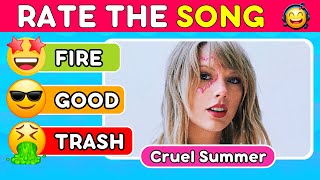 RATE THE SONG 🎵 2023 Top Songs Tier List Music Quiz 3 [upl. by Sandor386]