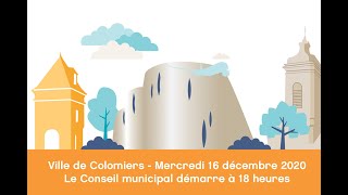 Conseil Municipal de la Ville de Colomiers  16 décembre 2020 [upl. by Andaira]