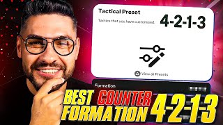 EA FC 25 4213 Best Counter Attack Formation The Meta Player Roles amp Tactics [upl. by Dviad]