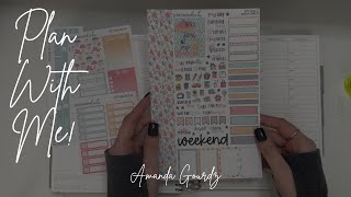 Weekly Plan With Me  April 17  Erin Condren Hourly  PlannerKate [upl. by Roots]