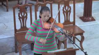 Jesús Alegría de los Hombres  Keren Martínez  Violín [upl. by Aslehc832]