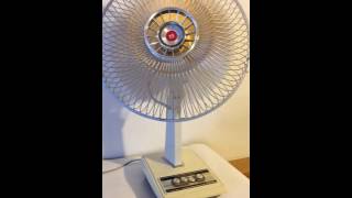 Rare Vintage Fan Desk Metal Blade MITSUBISHI D12E3 30cm JAPAN [upl. by Agrippina571]