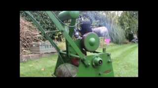 Qualcast Sixteen Vintage Lawn Mower Villiers Midget 98cc [upl. by Fayth]