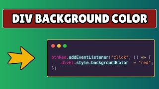 How to Change Div Background Color Dynamically using Javascript [upl. by Bartholomew]