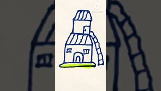 How To Best Drowing Colourfull Video House How Tow Drow House [upl. by Miller802]