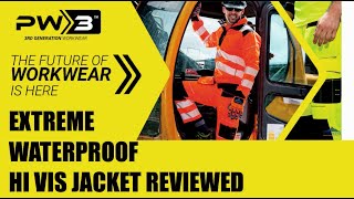 The Best Hi Visibility Waterproof breathable Jacket for 2020 The Portwest PW3 PW360 [upl. by Guthrie83]