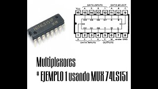 Multiplexores  Ejemplo 1 usando MUX 74LS151 [upl. by Stretch328]