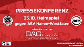 PRESSEKONFERENZ EULEN LUDWIGSHAFEN  ASV HAMMWESTFALEN [upl. by Frager27]