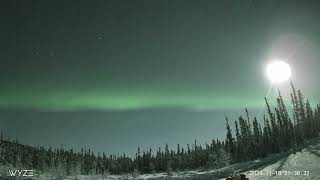 November 18 2024 aurora live cam timelapse [upl. by Ilram45]