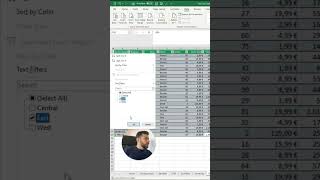 Come FILTRARE correttamente una TABELLA EXCEL excelmagic produttività shorts [upl. by Fiorenza]