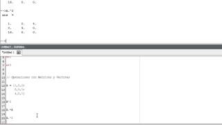 Matrices y vectores en Scilab [upl. by Eninahpets]