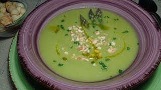 CREMA DI ASPARAGI LEGGERA  Ricetta senza soffriggere disintossicante [upl. by Tsew]