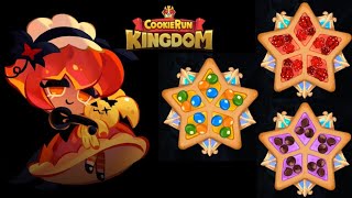 Cookie Run Kingdom Pumpkin Pie Cookie Toppings Guide Explanation And Review [upl. by Nauqyaj]