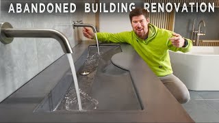 AMAZING Concrete Ramp Sink DIY with INGENIOUS Mold Making Technique [upl. by Anirehs424]