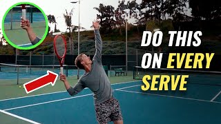 How To Hit The Perfect Tennis Serve  3 Drills For Effortless Tennis Serve Pro Drop Power [upl. by Lhok]