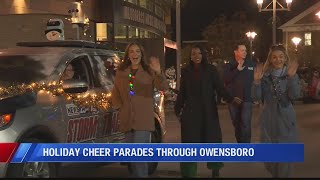 Holiday cheer parades through Owensboro [upl. by Nickey]