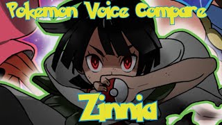 Pokemon Voice Compare  Zinnia [upl. by Aennil]