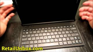 Unboxing of ASUS Official Folio Keyboard Case for MeMOPad Smart ME301 Series Bluetooth QWERTY [upl. by Noval]