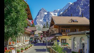 Mürren Schilthorn  Switzerland  4k HDR video [upl. by Ardnos536]