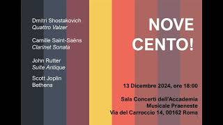 Sonaria Ensemble presenta quotNovecentoquot Promo del concerto del 13 dicembre 2024 [upl. by Eipper]