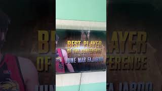 BEST PLAYER OF THE CONFERENCE  JUNE MAR FAJARDO basketball mvp pbaituloyanglaban thekraken [upl. by Ytinav]