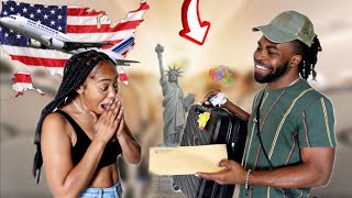 Surprising My Girlfriend With A TRIP TO NEW YORK Our ANNIVERSARY🥰 [upl. by Nahtnaoj]