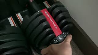 Bowflex SelectTech 552 Adjustable Dumbbells [upl. by Amuh]