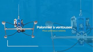 121 INGENITEC  Palonnier à 4 ventouses pour panneaux solaires [upl. by Eedrahc]