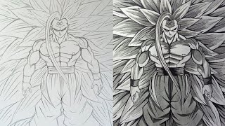 How to Draw Goku super Saiyan infinityfull body  Dragonball [upl. by Kegan]