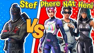 Fortnite ITA  STEF VS PHERE NAT E HENI  1 VS 3 CHALLENGE [upl. by Bray]