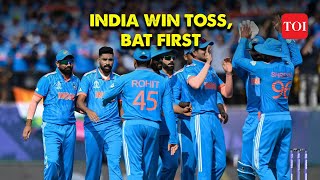 ICC World Cup 2023 IND vs NZ first semifinal India win toss bat first against New Zealand [upl. by Tiler]