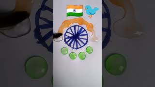 colour mixing 🔴🟡🔵🟣🟢💝⚫⚪ drawing satisfying color painting anaya colors easyd India flag Army [upl. by Jerz]