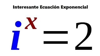 Ecuación exponencial compleja [upl. by Nayr720]