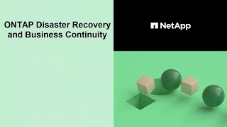 NetApp SnapMirror for Disaster Recovery and Business Continuity [upl. by Lanuk823]