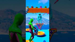 GTA 5 Epic Water Ragdolls  SpiderMan Jumps  Fails ep212 shorts gta [upl. by Ojytteb]