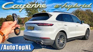 2019 Porsche Cayenne EHybrid REVIEW POV on AUTOBAHN amp ROAD by AutoTopNL [upl. by Analrahc]