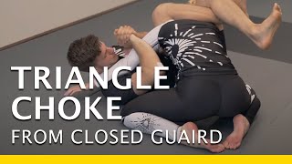 Triangle Choke from guard [upl. by Nollahp]