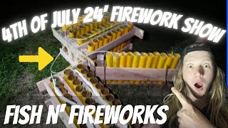 4th of July 24 Firework show  INSANE FINALE  Fish n Fireworks [upl. by Durr681]