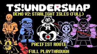 TSUNDERSWAP DEMO V20 PACIFIST FULL PLAYTHROUGH FANGAME  No Commentary  Secrets  Quests [upl. by Odyssey]