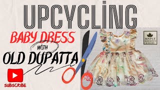 DIY ideas to Upcycle old clothes  Don’t throw away old DUPATTA  sewingsecrets sewingtutorial [upl. by Seraphim543]