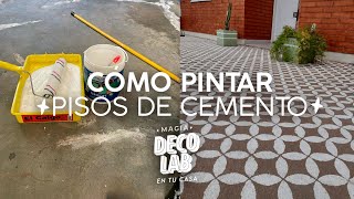 Cómo pintar pisos de cemento [upl. by Havens]