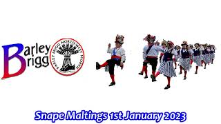 Barley Brigg North West Morris Dancers 1st January 2023 Snape Maltings [upl. by Paolina]