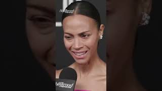 ZoeSaldana Talks Taking on More Musical Roles While at the EmiliaPerez Premiere shorts [upl. by Anniram]