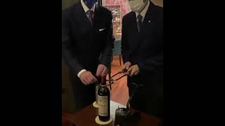 Opening A 15000 Bottle Of 1961 Pétrus w Heated Tongs [upl. by Niessuh]