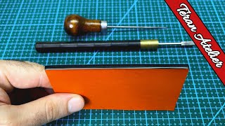 Edge Painting for Leather Work [upl. by Fendig323]